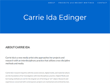 Tablet Screenshot of carrieida.com